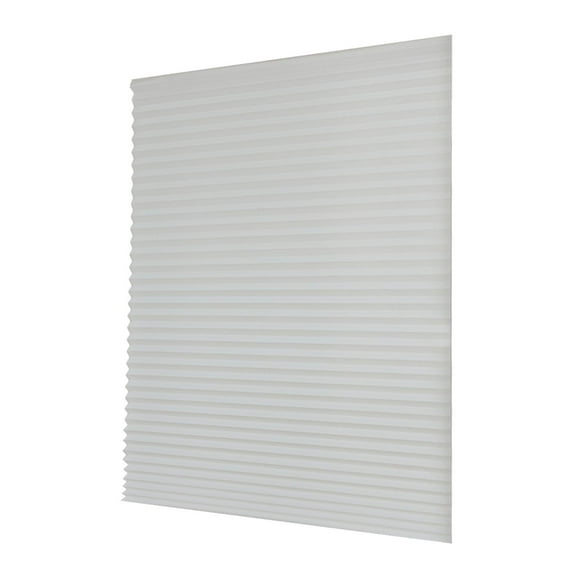 Persianas plisadas temporales para ventanas, sin taladros, autoadhesivas, con aislamiento térmico, elevador inalámbrico para dormitorio, accesorio de Blanco L