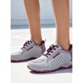 thumbnail image 5 of Women's No Tie Slip In Walking Shoes Breathable Mesh Air Cooled Memory Foam Non Slip Casual Athletic Sneakers, 5 of 5