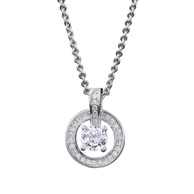 Collier Pendentif Rond Éblouissant pour Femmes Élégant et Gracieux