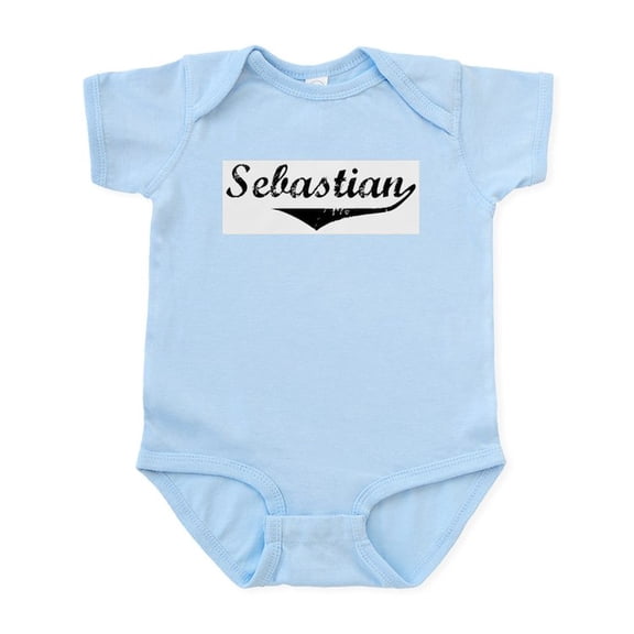 CafePress - Sebastian Vintage (Black) Infant Bodysuit - Baby Light Bodysuit, Size Newborn - 24 Months