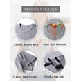thumbnail image 4 of QAFOPEH Women Cat Paw Heart Print Round Neck Short Sleeve Summer Top, 4 of 5