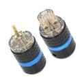thumbnail image 4 of Audio Power Plug, Gold Plated Power Plug Wearable Unique Insulation  for Audio Visual Appliances for Home M103GMale,F103G Female,M103G/F103G Male/Female, 4 of 7
