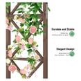 thumbnail image 5 of JTAOT Wooden Garden Arbor, Wedding Arch, 6.6ft Arch Backdrop Stand for Ceremony, Wood Trellis for Plant Climbing, Christmas Decor Pergola for Garden Backyard, Lawn, 5 of 7