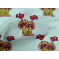 thumbnail image 4 of oneOone Cotton Cambric Fabric Bird & Mushroom Block Decor Fabric Printed BTY 56 Inch Wide, 4 of 4