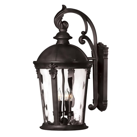 25.75 Large Outdoor Wall Mount in Traditional Style 12.5 inches Wide By 25.75 inches High-Black Finish Bailey Street Home 81-Bel-2998657