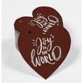 thumbnail image 2 of Inkdotpot Real Silver Foil Joy To The World Baby Shower Tags Favor Hang Paper Tags 50 Pieces, 2 of 6