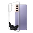 thumbnail image 2 of WIRESTER Transparent Soft Gel TPU Clear Case Slim Protective Cover for Samsung Galaxy S22+ / S22 Plus 6.5" 2022, Animal French Bulldog Puppy Dog Black, 2 of 3