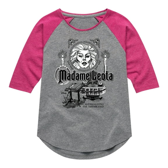 Disney - Haunted Mansion Parks Attraction - Madame Leota - Toddler & Youth Girls Raglan Graphic T-Shirt