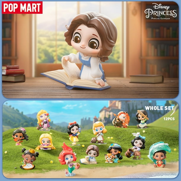 POP MART-caja misteriosa de la serie Princess Childhood, 100 aniversario de Disney, 1 unidad/12 piezas, caja ciega de POPMART, figura de acción, juguete para niños