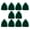 Green, variant on 10 Pcs Dices Bags Velvets Drawstring Bags Jewelry Storage Pouch Carry Bag Small Candy Bags Party Supplies