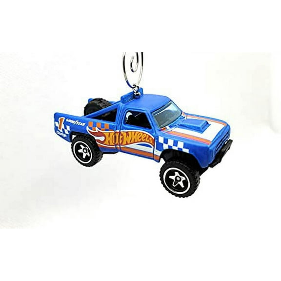 Christmas Ornament for 1987 Dodge D100 Pickup Truck Blue