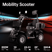 Electric Mobility Recreational Travel Scooter for Adults,Mobility Scooters for Seniors, 4 Wheel Powered Mobility Scooters