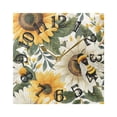 thumbnail image 5 of Bee Flowers Wall Clock Square Silent Non Ticking Battery Operated Clock for Home Bathroom Kitchen Bedroom Living Room, 5 of 8