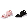 thumbnail image 1 of (2-Pack) Rinsvye Solid Color Breathable Mesh Fisherman Sandals Flat Sole Comfortable Walking Shoes, 1 of 9