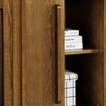 thumbnail image 6 of Hassch Farmhouse Buffet Cabinet, 47.3" Storage Cabinet with Sliding Doors and Open Shelves, Coffee Bar Cabinet, Credenza for Kitchen, Dining Room, Living Room, Easy Assembly, Walnut, 6 of 8