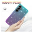 thumbnail image 3 of Rosebono Compatible With Samsung Galaxy S24 Plus Case, Hybrid Glitter Sparkle Transparent Colorful Gradient TPU Skin Cover Protection Case (Teal/Purple), 3 of 4