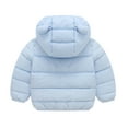 thumbnail image 3 of Zshosam Baby Winter Coat Boys Puffer Winter Jacket Big Kids Heavyweight Fleece Lined Hooded Outdoor Coat Water-Resistant Snow Size 9 12 Months,(Sky Blue 9-12 Months), 3 of 3