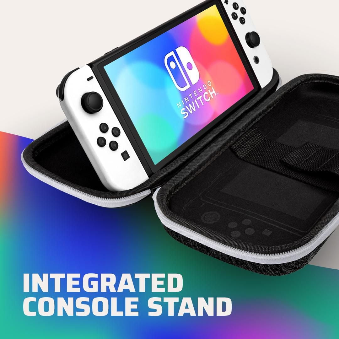 PDP Gaming Slim Deluxe Travel Case: Black & White