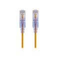 thumbnail image 1 of Monoprice SlimRun - Patch cable - RJ-45 (M) to RJ-45 (M) - 1 ft - UTP - CAT 6a - snagless - yellow (pack of 10), 1 of 2