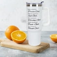 thumbnail image 6 of 70th Birthday Gifts for Men Women 70 Year Old 1954 Birthday Gift Ideas for Dad Mom 40oz Tumbler Cup With Handle, Blessed by God- Crossed, 6 of 7