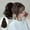 Black, variant on XIAQUJ Short Big Wave Wig Ponytail Women's High Ponytail Fluffy Short Curly Hair Wigs for Women B