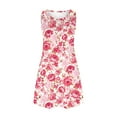 thumbnail image 4 of Mchoice Summer Dresses for Women Beach Boho Sleeveless Vintage Floral Flowy Pocket Tshirt Tank Sundresses, 4 of 5