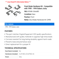 thumbnail image 2 of Front Brake Hardware Kit - Compatible with 1990 - 1994 Subaru Justy - Carlson, 2 of 2
