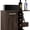 Brown, variant on Light Gray Engineered Wood Bar Cart | Offers Open and Enclosed Storage in Living Area | Meets US Safety Standards