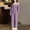 Purple, variant on Vetsdori Long Sleeve Pajamas Sets for Women Lightweight Nightwear Casual Sleepwear Homewear Soft,3 Pieces Womens Pajamas Pants