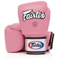 thumbnail image 1 of Guantes de boxeo Fairtex BGV1 para entrenamiento de muay thai, 12 oz, color rosa, 1 of 5