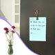 thumbnail image 3 of Mini jarrón de pared de cristal con flores falsas moradas, decoración magnética para la nevera de cocina, baño, dormitorio, decoración del hogar en espacios pequeños, 3 of 7