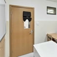 thumbnail image 5 of Classroom 100% Linen Blackout French Door Curtains, Classroom Door Window Cover, Privacy Shades Thermal Insulated Small Window Covering, 1 Panel, W8 X L36 Inch, Black, 5 of 9