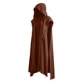 thumbnail image 7 of ZGRBOU Men's Medieval Hooded Surcoat Renaissance Tabard Cloak Viking Cosplay Sleeveless Vest Robe 2026 Costume, 7 of 7