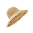 thumbnail image 2 of Gustave Straw Sun Hat for Women Wide Brim Beach Hat Packable UV Protection Lightweight Fringed Bucket Hats for Summer Travel Vacation - Beige, 2 of 9