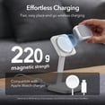 thumbnail image 4 of ESR para AirPods de 4ª generación, compatible con AirPods 4 Gen (2024) (USB-C), compatible con MagSafe, cubierta de protección contra caídas con cordón, funda híbrida Orbit, blanco, 4 of 5