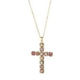 thumbnail image 4 of Cross Pendant Necklace for Women Zircon Niche Cross Pendant Necklace for Women Jewelry Valentines Day, 4 of 8
