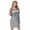 Grey, variant on TiaoBug Women Satin Nightgown V Neck Short Sleeve Sleep Shirt Dress Solid Pajama