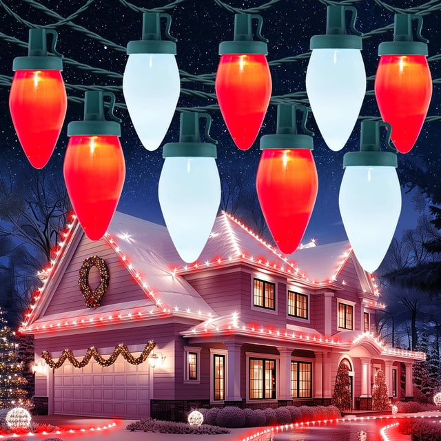 Luces Navideñas LED Moonflor C9 15m 50 LED para Exterior