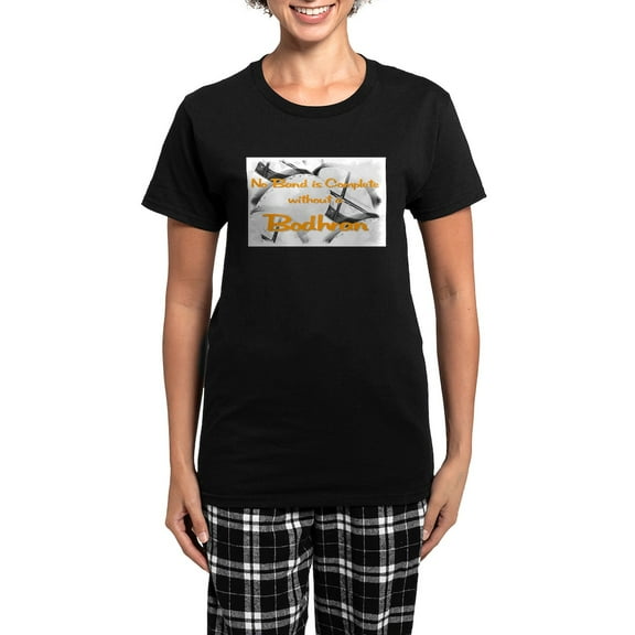 CafePress - Bodhran Women's Dark Pajamas - Women's Short Sleeve Print T-Shirt and Pants Dark Cotton Pajama Set