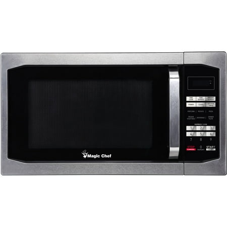 Magic Chef 1.6 Cu. Ft. 1100W Countertop Microwave Oven with Stylish Door Handle