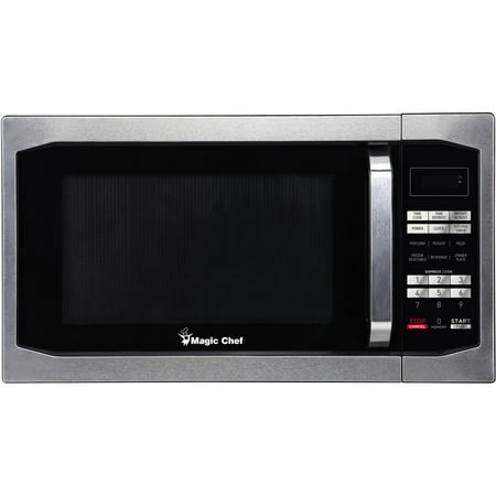 Magic Chef 1.6 Cu. Ft. 1100W Countertop Microwave Oven with Stylish Door (Best Microwave With Grill And Convection)