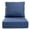 Blue, variant on Terraloom 6 Inch Outdoor Cushions 24x24" - Water Resistant 2 Set Deep Seating Patio Chair Back&Seat Cushion for Wicker Rocking Swivel Chairs Loveseat Couch Sectional Sofa in Beige