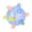 Pink/Blue, variant on Nebwoak Jumping Ball Dog Toys Dog With Jumping Ball Flashing Puzzle Pet Toy Music Jumping Ball