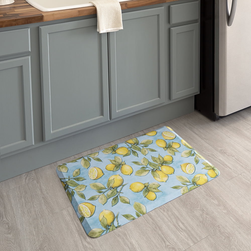 Mohawk Home Dri-Pro Cushion Kitchen Mat, Salten, Sea Blue, 1' 6 X 2' 6 