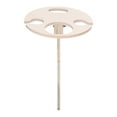 thumbnail image 4 of ATTOE Outdoor Picnic Table Portable Folding Wine Glass Holder Rack Wooden Table for Camping TravelRound Table-081403, 4 of 5