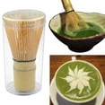 thumbnail image 4 of Traditional Bamboo Matcha Green Tea Powder Whisk Chasen Brush Tool, 4 of 6