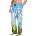 thumbnail image 6 of Susaid Happy Easter Print Mens Pajama Pants Set Sleep & Lounge Pants, PJ Bottoms with Pockets and Button Fly-X-Large, 6 of 6
