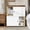 Basic White, variant on LIZHOUMIL Double Cat Litter Box Enclosure with Scratching Posts, Wood Furniture, Natural