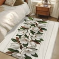 thumbnail image 5 of Retro Magnolia Washable Area Rug&nbsp;3x5ft Flower Leaf Classic Beige Wood Grain Texture Soft Rectangle&nbsp;Rugs for Living Room, Non Slip Carpet for Bedroom&nbsp;Entryway Dining Room, 5 of 9