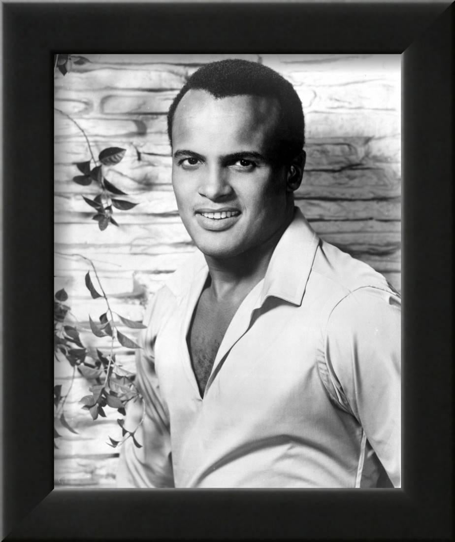 Harry Belafonte in White With Flower background Framed Print Wall Art By Movie Star News Harry Belafonte in White With Flower background Framed Print Wall Art By Movie Star News